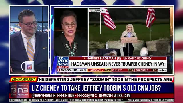 LIZ CHENEY TO TAKE JEFFREY TOOBIN'S OLD CNN JOB AFTER TRUMP TROUNCES HER WITH HARRIET HAGEMAN?