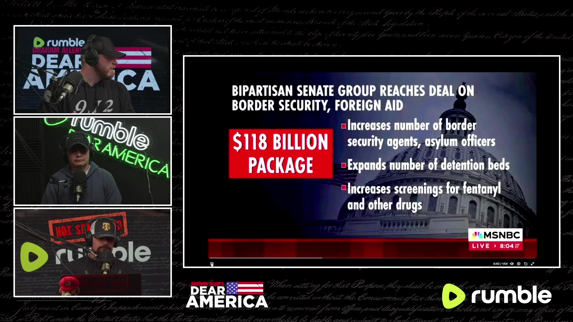 Chuck and Luna Go At It Over The Border Bill