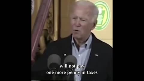 ⚫️Joe Biden Promises We Won’t Pay More Taxes