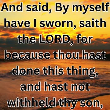 "God's Promise to Abraham: Genesis 22:15-16"