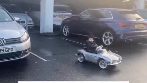 Little lad is betterat parking than you