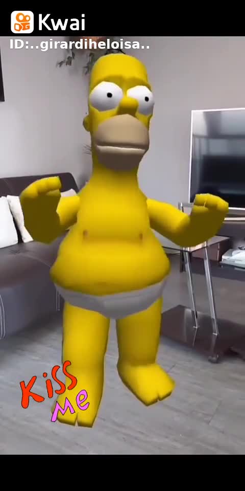 a dança de Homer Simpsons