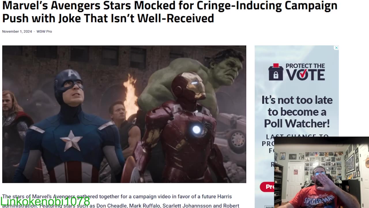 Avengers Kamala Harris Add Has Been Mocked By Many Fans Of The Avenger Movies