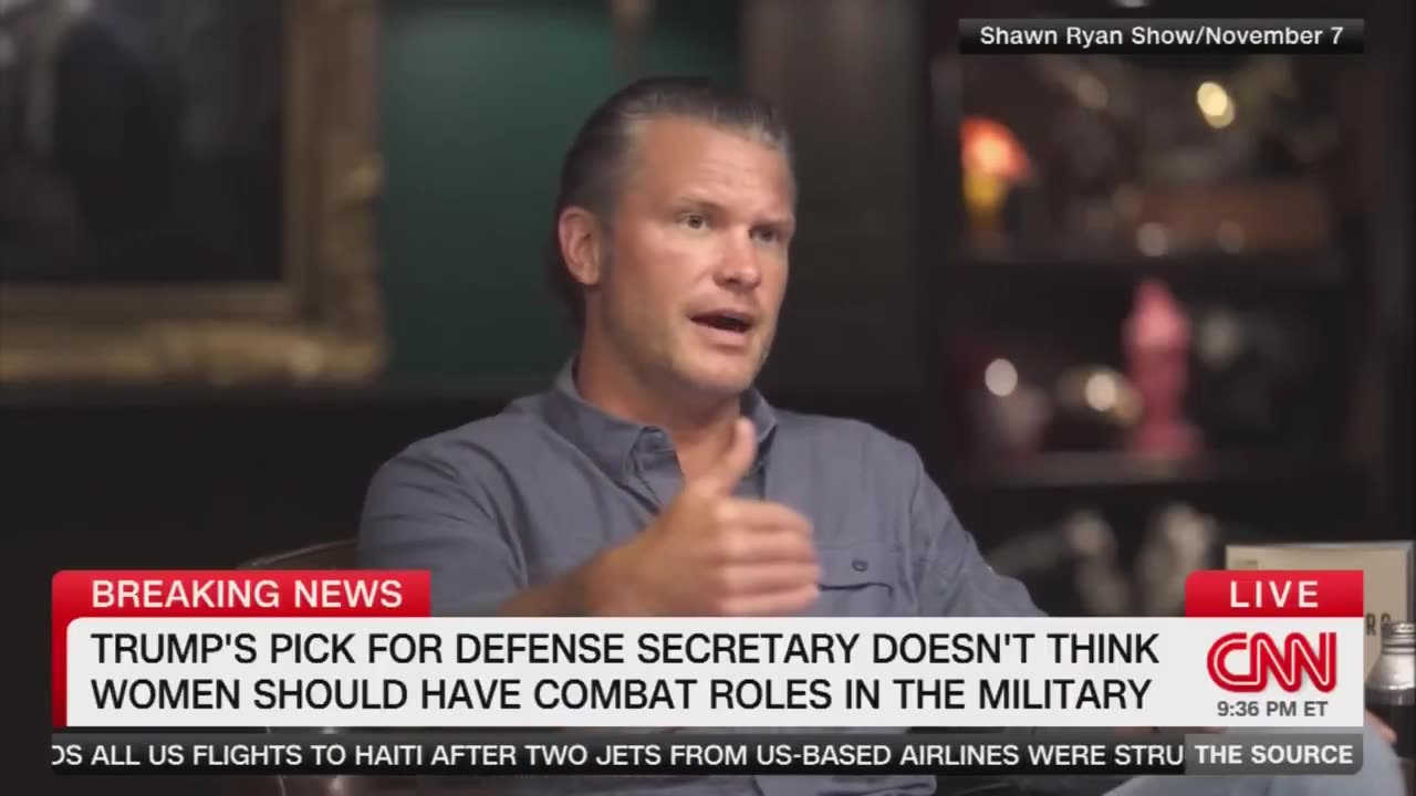 Last Week, Pete Hegseth Said We Should Not Have Women in Combat Roles