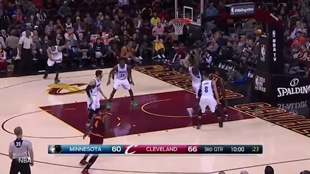 LeBron James Impresses HIMSELF w/ VICIOUS Reverse And-1 Layup
