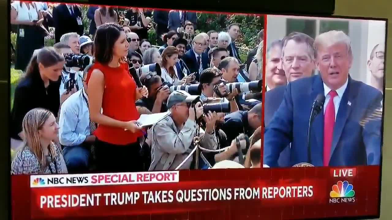 Reporter Says "I Wasn't Thinking" During Back And Forth With Pres. Trump