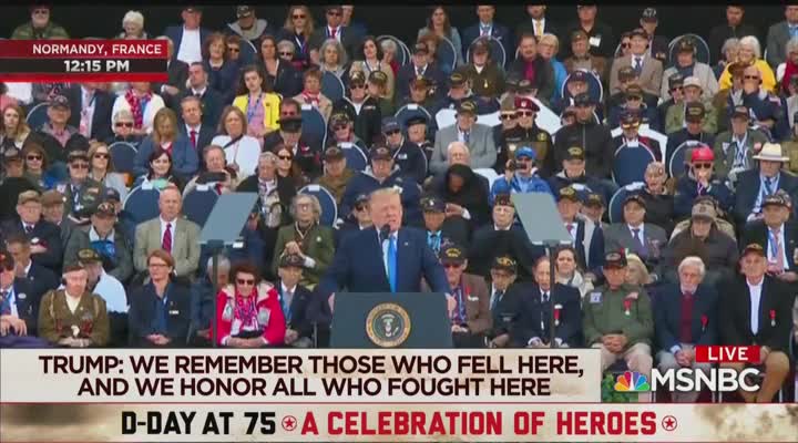 Trump, D-Day: Ray, the free world salutes you