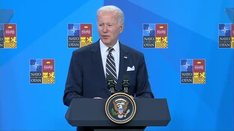 President Biden holds a press conference after the NATO summit