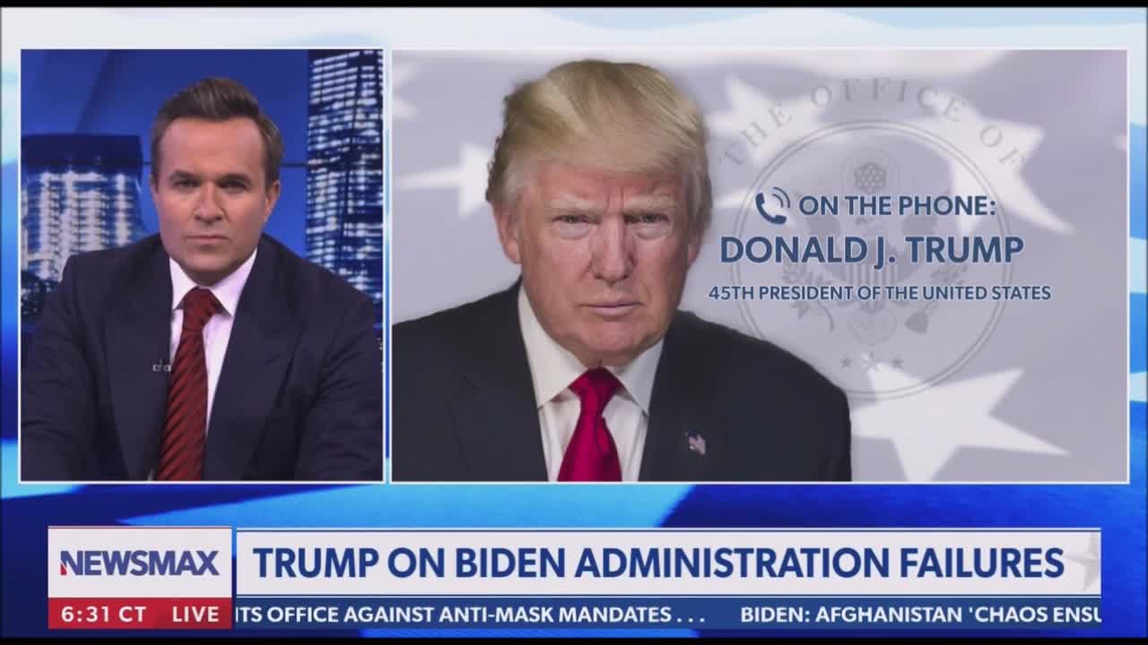 Greg Kelly with President Trump 8-18-2021