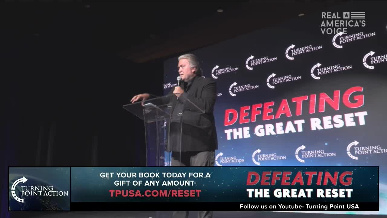 STEVE BANNON DEFEATING THE GREAT RESET FULL SPEECH