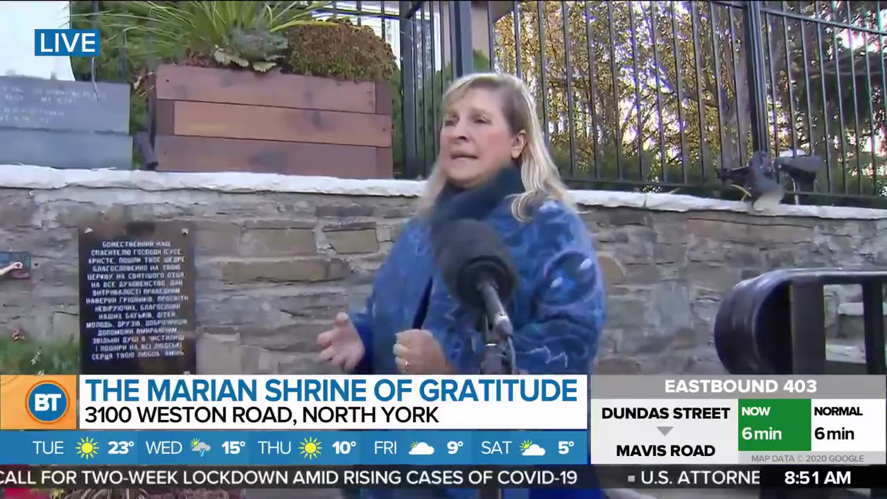 Nicole is Live at the Marian Shrine of Gratitude