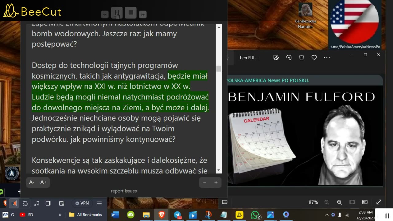 🔴🔴🔴Benjamin Fulford: Raport tygodniowy z 25 grudnia 2023 r 🔴