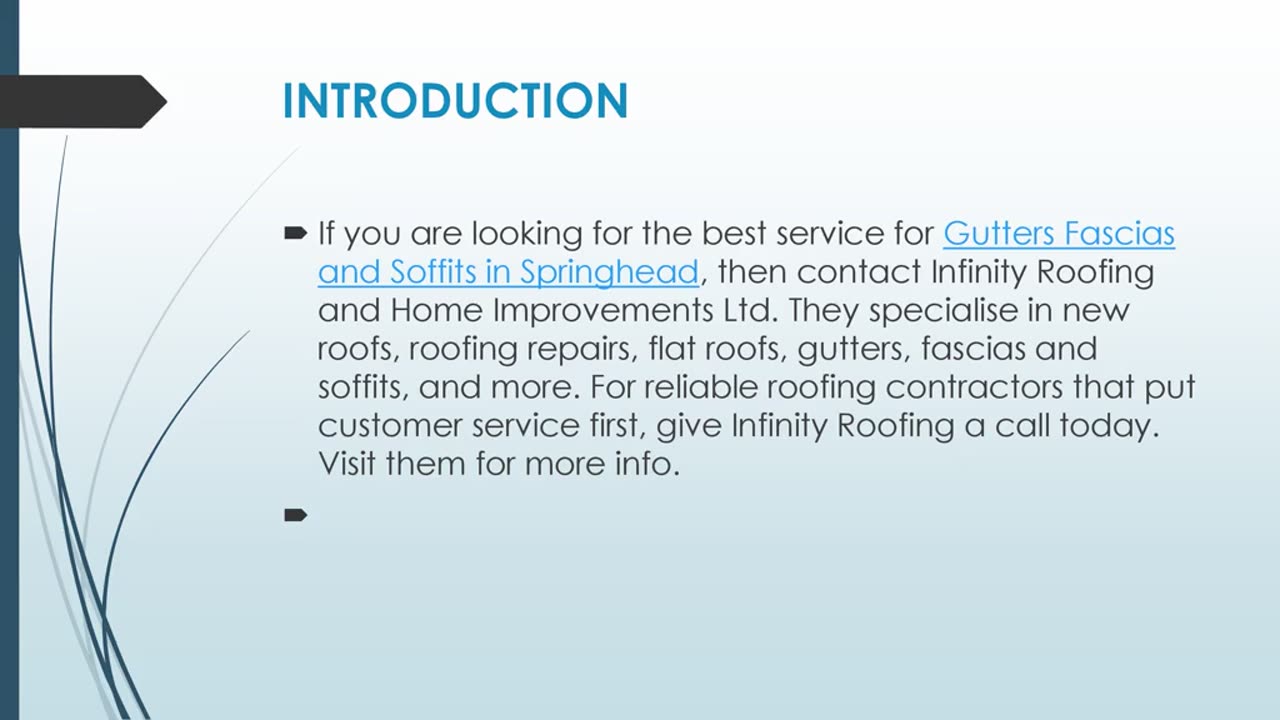 Get The Best Gutters Fascias and Soffits in Springhead.