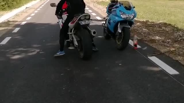 Beginner walking the bike