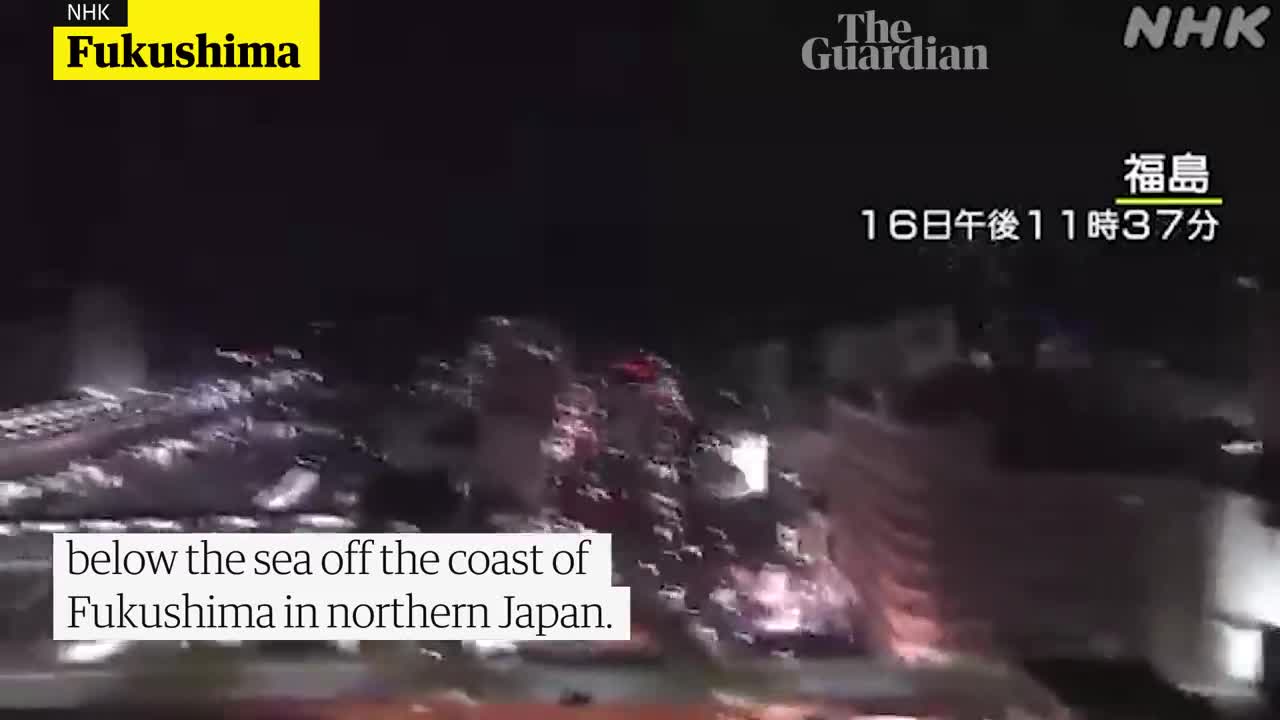 'Earthquake light' appears in sky above Japanese city