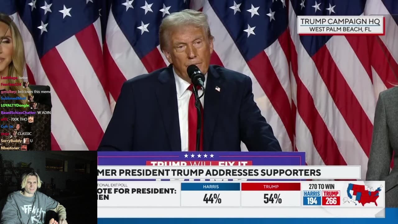 XQC'S SHOULDER HELPS TRUMP WIN