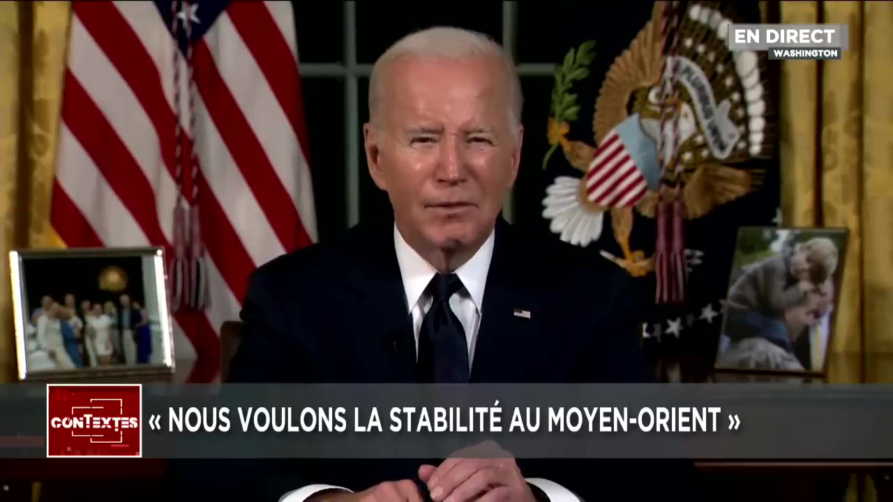 Biden's Address: Accusations Against Hamas and Russia Regarding Democracy's Security