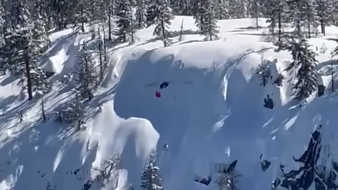 Helicopter Creates Avalanche in Northern California to Allow Workers Road Access Post Snow Storm