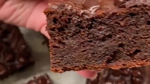 Chocolate cake with egg wash and chocolate