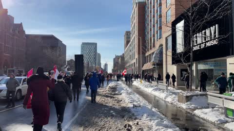 Convoy for freedom Toronto Ontario Canada