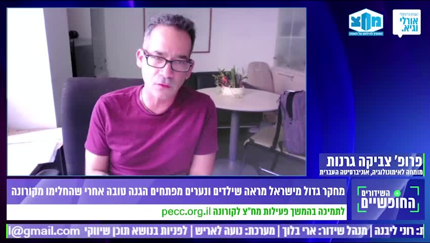 פרופסור צביקה גרנות | אין שום היגיון לחסן ילדים לקורונה | 26.6.2022
