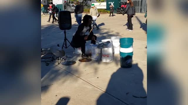 Street Performer- Bucket Buskin