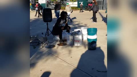 Street Performer- Bucket Buskin