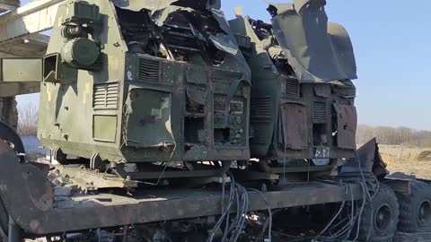 Ukraine War - Destroyed position of S-300 anti-aircraft missile system