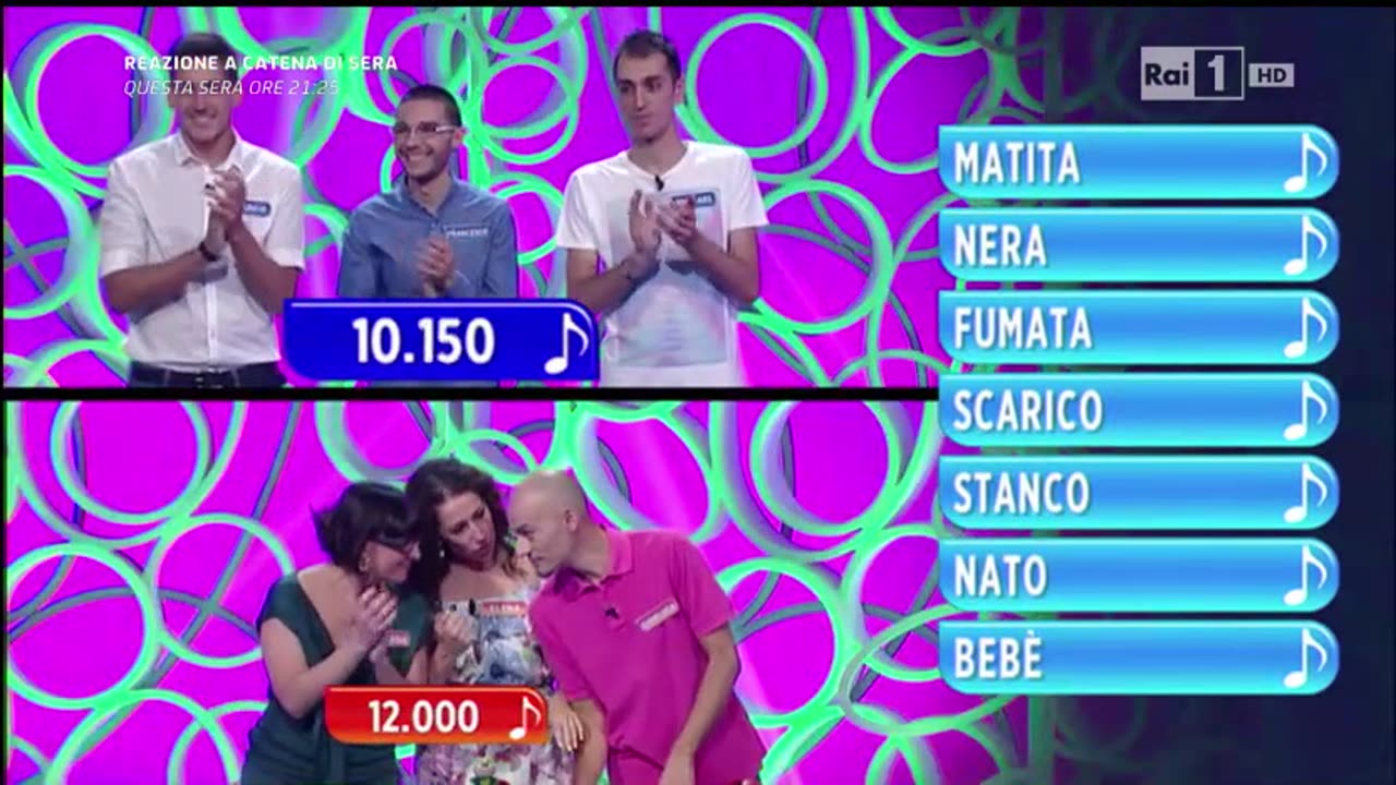 RAIUNO - Reazione A Catena-La Catena Musicale (02/09/2016)