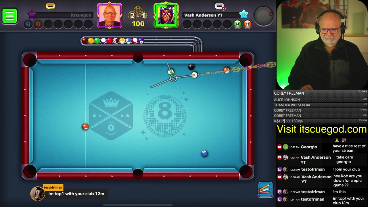 The 8 Ball & 9 Ball Pool LIVE Show with ITSCUEGOD