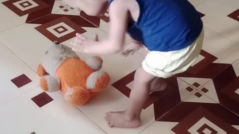 My Cute Baby is busy with doll #short