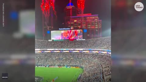 Charlotte FC fans sing national anthem after technical failure _ USA TODAY