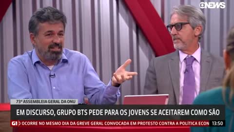 Em discurso, grupo de K-pop BTS pede para os jovens se aceitarem como são