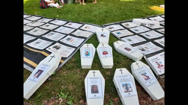 LEs Masques Blancs Toulouse et Lyon Sitting Morts apres injection Covid le 18 juin 2022
