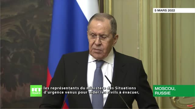 Ukraine : Sergueï Lavrov s'exprime sur la situation à Marioupol