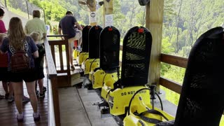 Riding the Mountain Coaster in Anakeesta, Gatlinburg (without touching brakes!!)