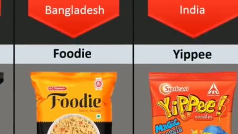 Noodles From Different Countries.