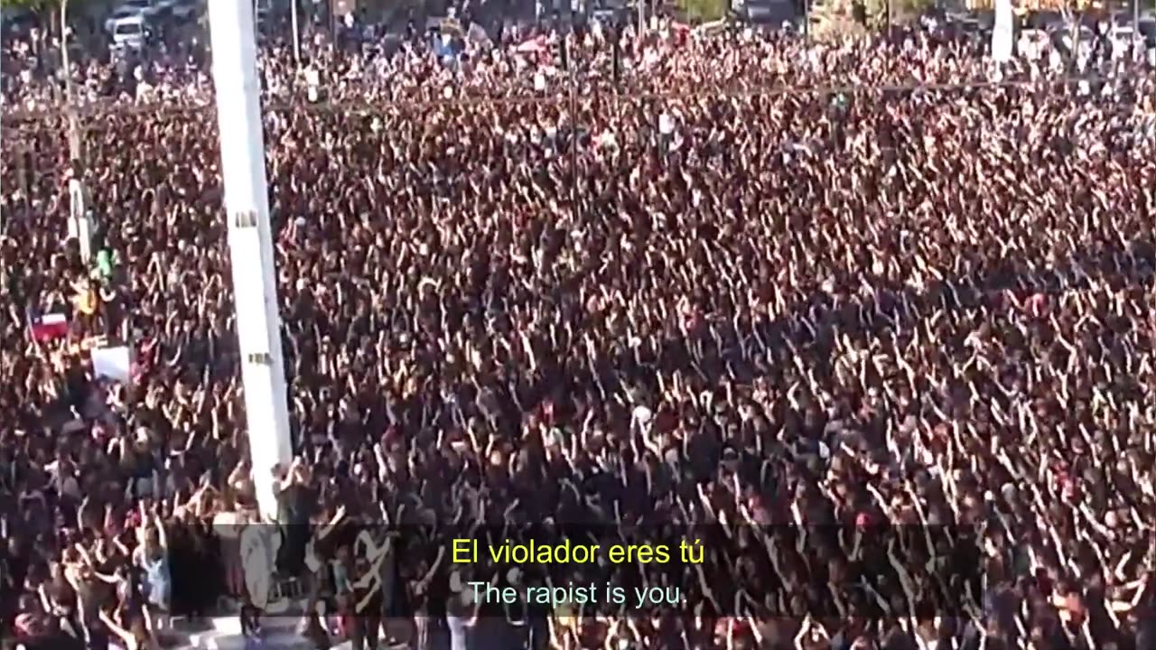 Un Violador en tu camino. Estadio Nacional. A rapist in your way, the rapist is you