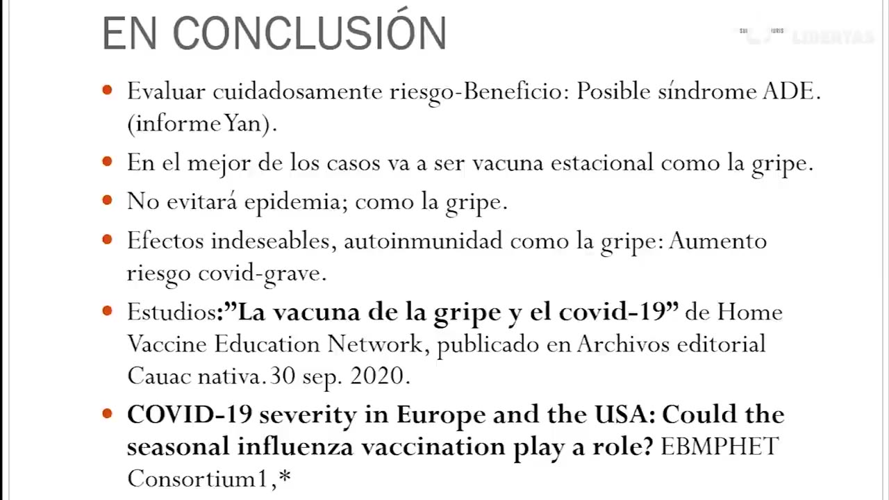 DOCTORA ALBARRACIN. Conferencia sobre vacunas obligatorias. Gripe y Covid