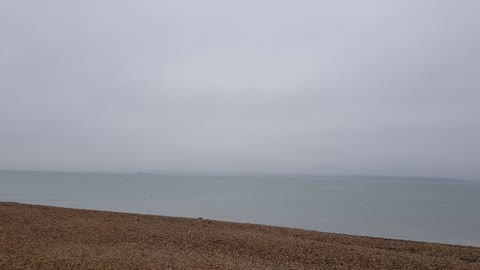 Rainy. Overlooking the Isle of wight. Near Lee on solent