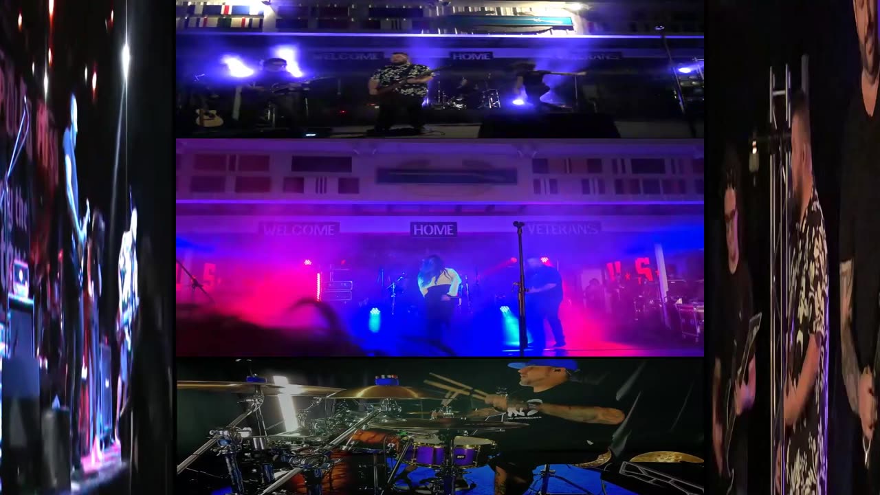 The Letter Black ~ Rise { Live + Lyrics + Drum Cover } Remix 1 Christcore