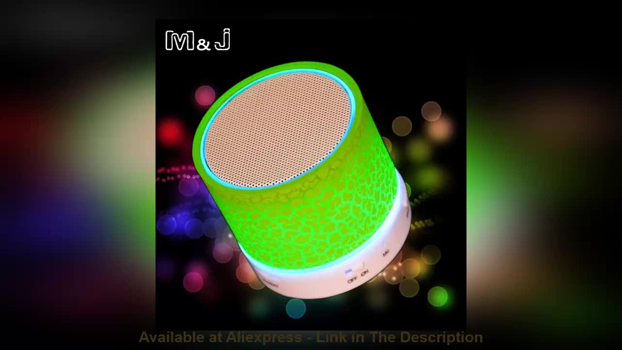 ⭐️ Hot Sell M&J New LED MINI Wireless Bluetooth Speaker TF USB Portable Music Sound Box Subwoofer