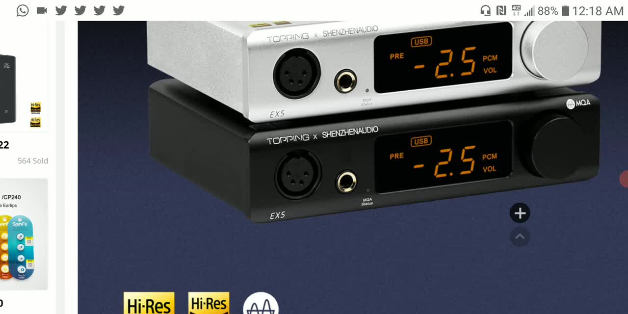 Topping EX5 ES9038Q2M DAC Amplifier Debuts as the company's midrange DAC for powerful headphones