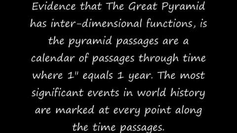 How to open a Wormhole - The Great Pyramid Time Machine