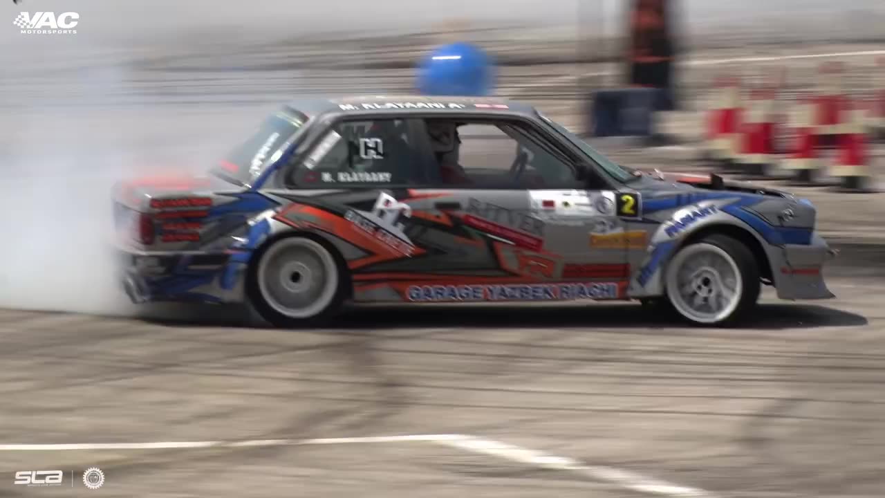 Klayaani tearing up the track at the Tal Drift Event