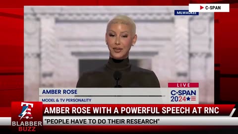 Amber Rose With A Powerful Speech At RNC