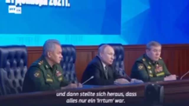 Putin 2 Monate vor der Intervention