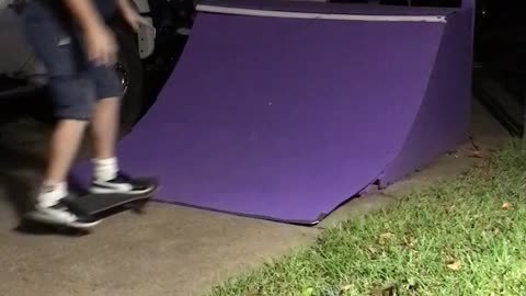 Purple Quarter Pipe