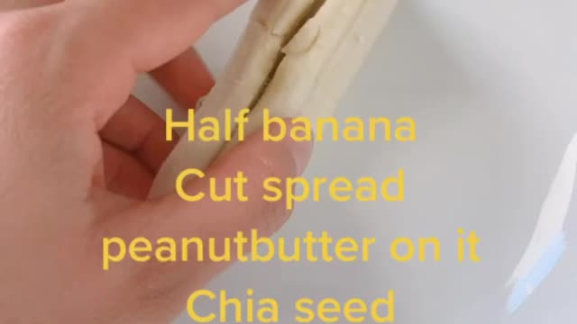 Banana peanut butter snack