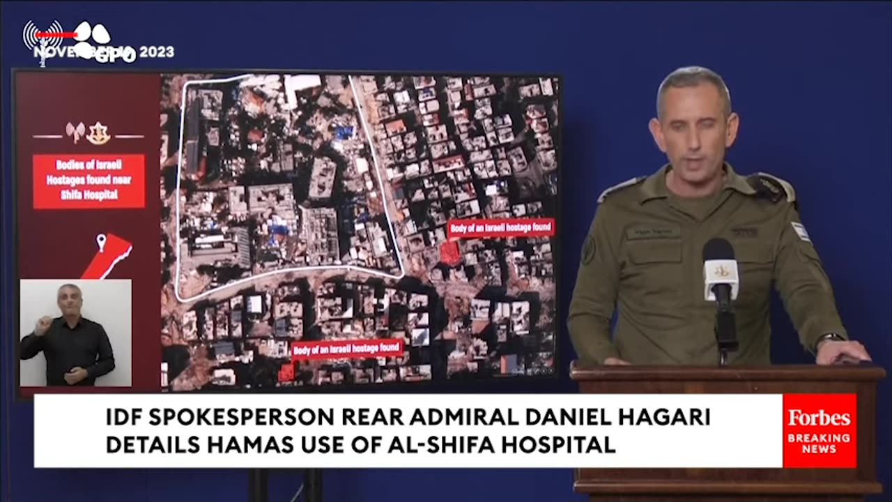 BREAKING NEWS- IDF Details 'Concrete Evidence' Of Hamas Use Of Al-Shifa Hospital For Hostage-Taking